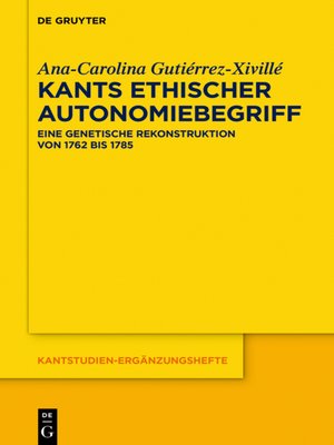 cover image of Kants ethischer Autonomiebegriff